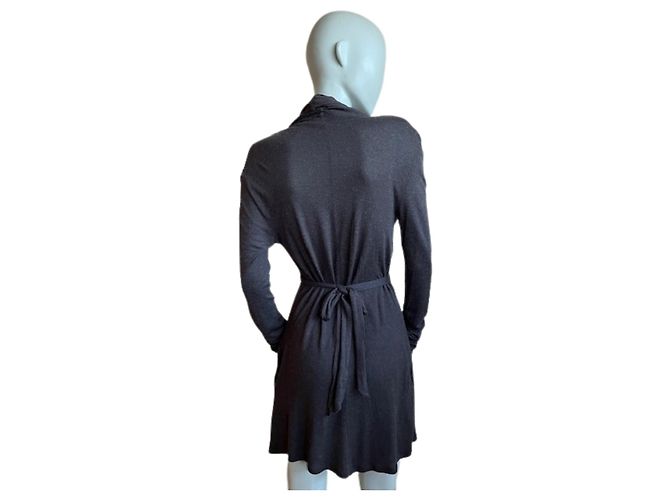 Max & Co Fluider Wickelkleid – Zeitlose Eleganz Dunkelbraun - Ansicht 3