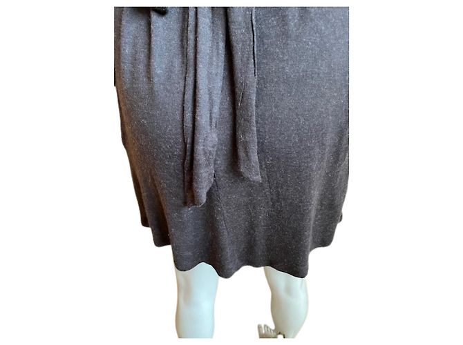 Max & Co Fluider Wickelkleid – Zeitlose Eleganz Dunkelbraun - Ansicht 4