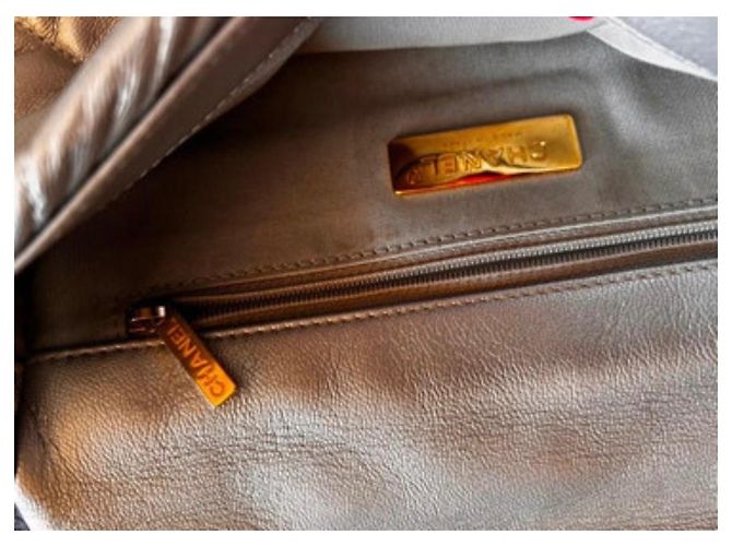 Chanel 19 Lammleder Handtasche Silber - Ansicht 12