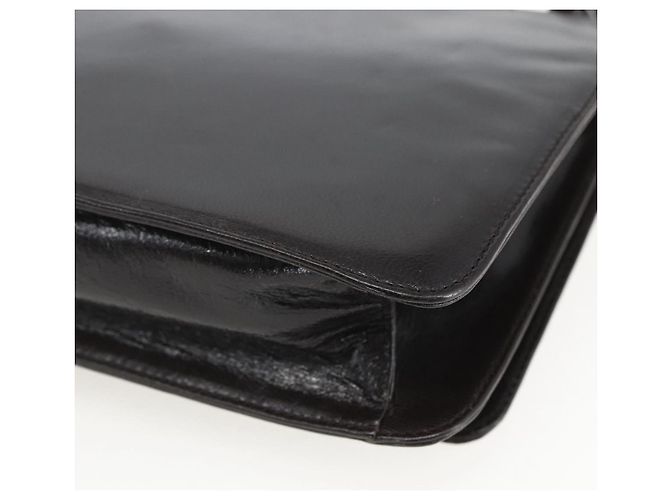 PRADA Borsa a Spalla con Catena Pelle plastica Marrone Scuro Auth am10365V - vista 15