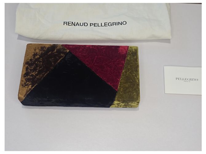 Borsa da sera Renaud Pellegrino in satin rosa - vista 2