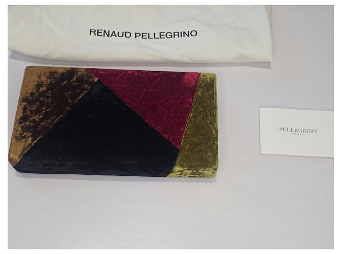 Borsa da sera Renaud Pellegrino in satin rosa - vista 4