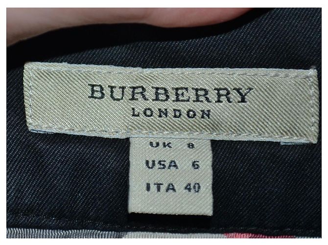 Pantaloni Burberry in cotone elasticizzato nero - vista 4