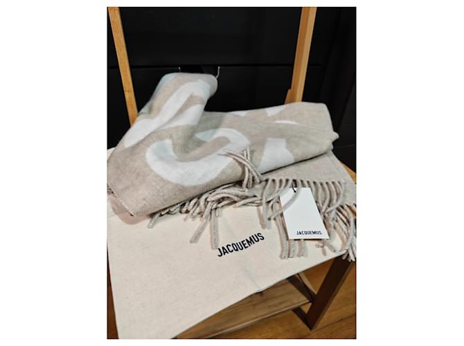Sciarpa Jacquemus L'écharpe Beige Lana Crema - vista 2