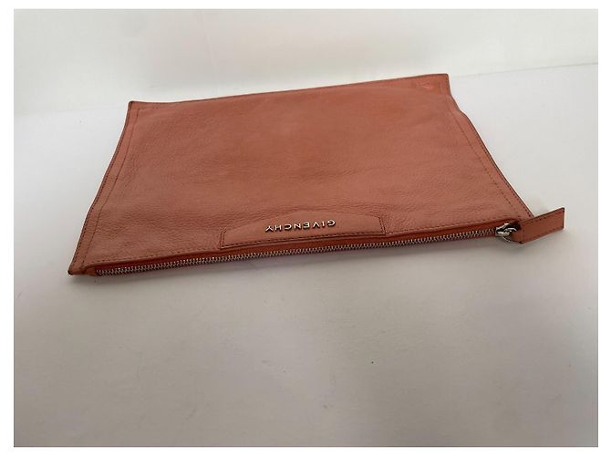 Clutch Givenchy in pelle beige rosa - vista 4