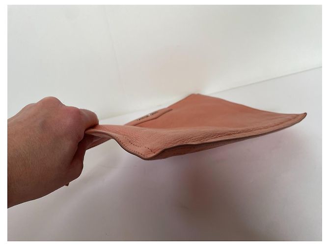 Clutch Givenchy in pelle beige rosa - vista 7