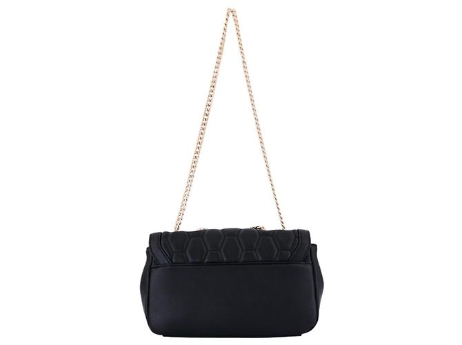 Borsa Just Cavalli in ecopelle nera trapuntata con catena dorata Nero - vista 2