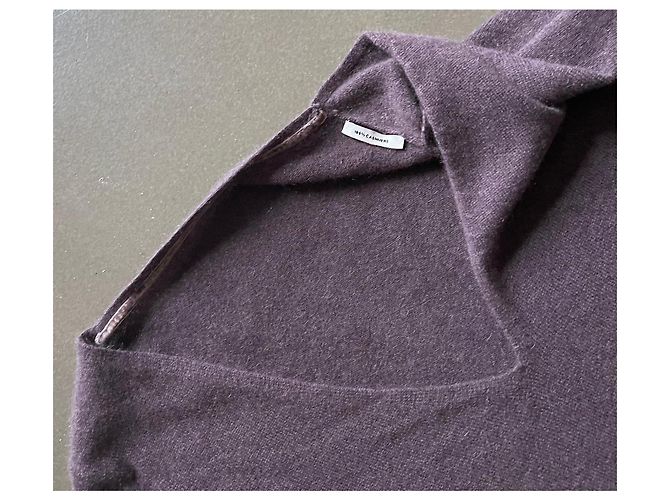 Autre Marque Jersey de cachemira gris malva, cuello en V - T. 36 o S Púrpura - vista 11