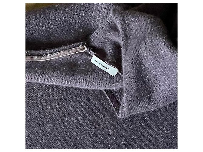 Autre Marque Jersey de cachemira gris malva, cuello en V - T. 36 o S Púrpura - vista 7