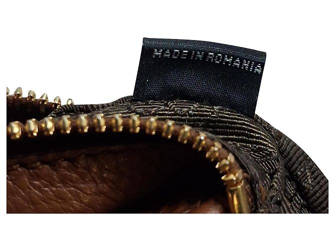 Borsa a tracolla Prada Medium Vitello Phenix con doppia zip in pelle marrone - vista 10