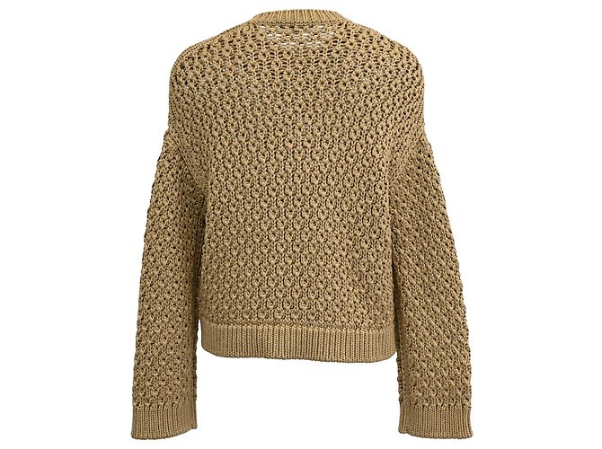 Loro Piana Strickpullover aus braunem Seidenmaterial Rot - Ansicht 3