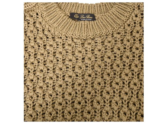Loro Piana Strickpullover aus braunem Seidenmaterial Rot - Ansicht 5
