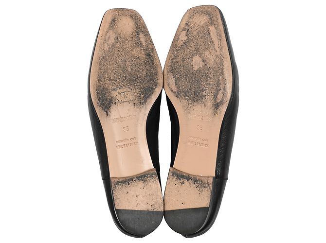 Ballerine Hermès in Pelle Nera Nero - vista 6