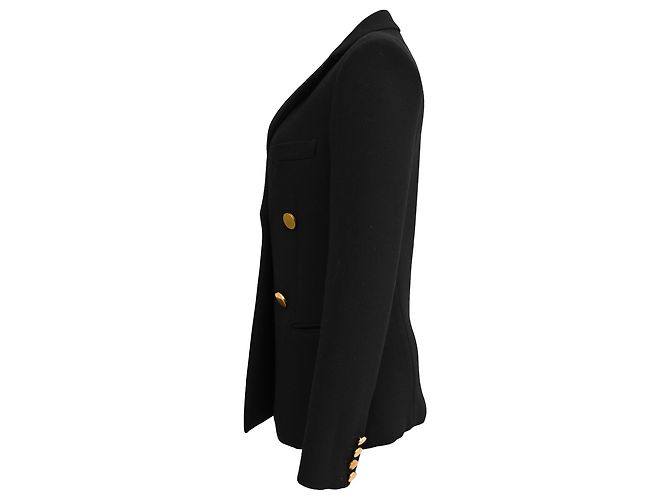 Edge Céline Blazer Doble en Lana Negra Celine Negro - vista 2