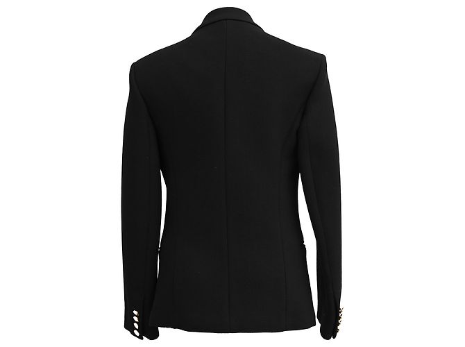 Edge Céline Blazer Doble en Lana Negra Celine Negro - vista 3