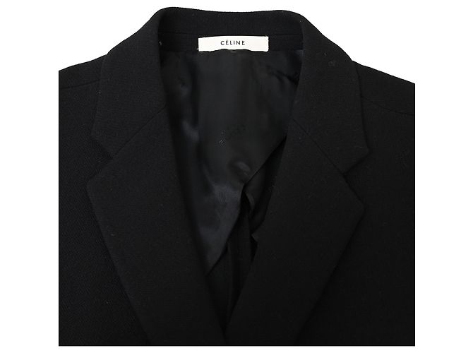 Edge Céline Blazer Doble en Lana Negra Celine Negro - vista 5