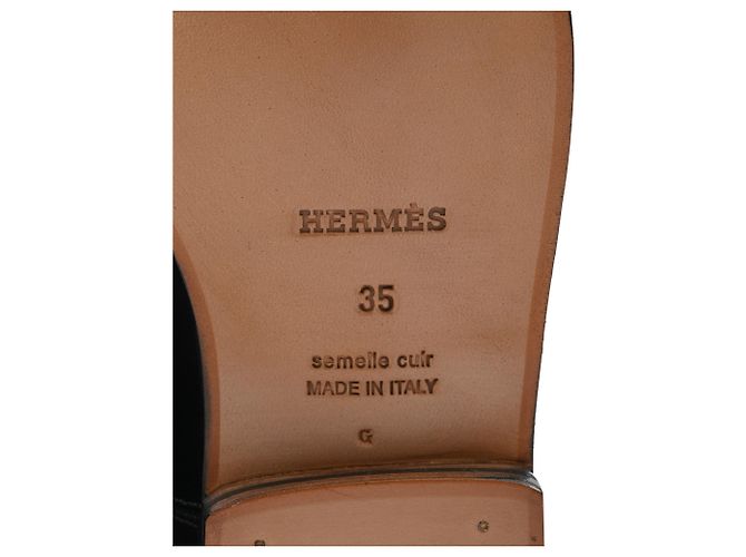 Kelly Hermès Springstiefel aus schwarzem Leder - Ansicht 7