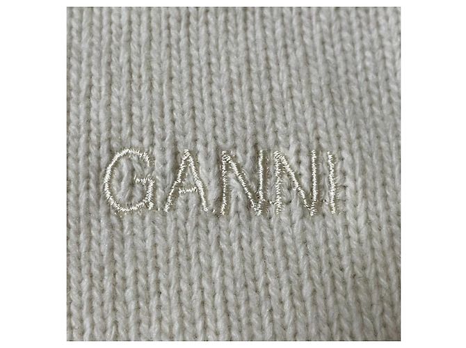 Autre Marque Ganni Wollpullover Roh - Ansicht 5