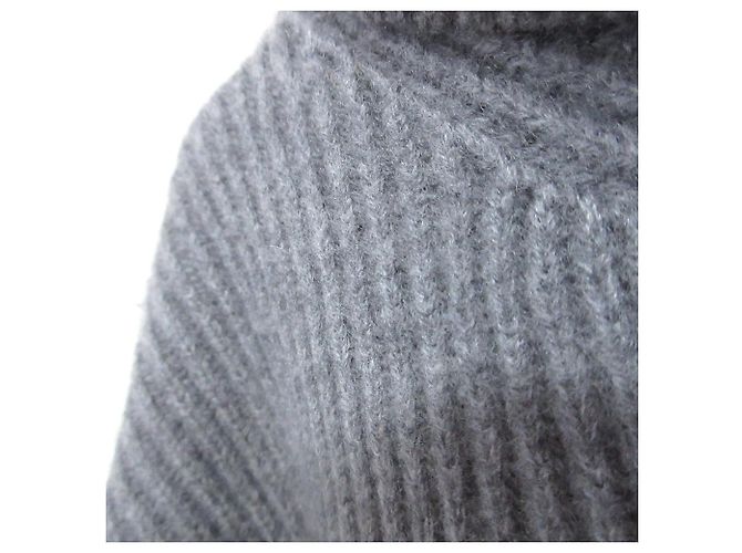 Autre Marque Rippstrick-Turtleneck-Pullover 9G Drawer Braun - Ansicht 3