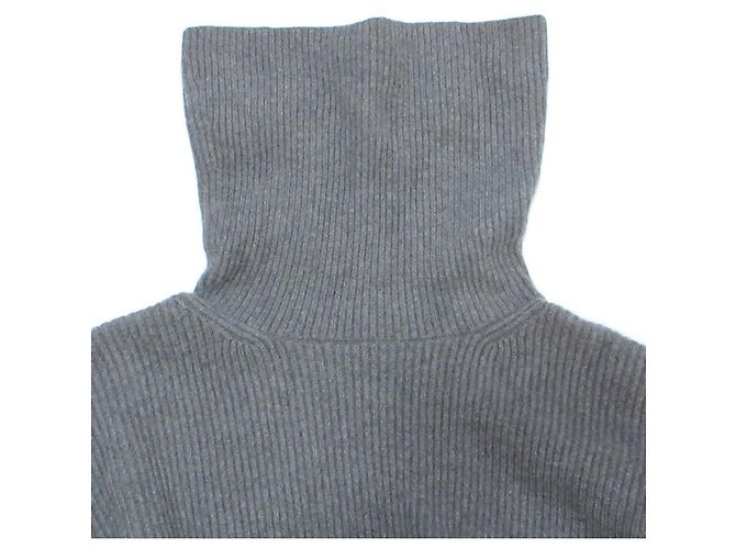 Autre Marque Rippstrick-Turtleneck-Pullover 9G Drawer Braun - Ansicht 4