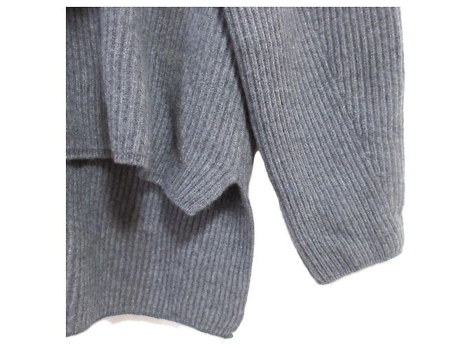Autre Marque Rippstrick-Turtleneck-Pullover 9G Drawer Braun - Ansicht 5