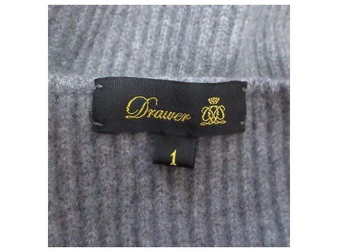 Autre Marque Rippstrick-Turtleneck-Pullover 9G Drawer Braun - Ansicht 6