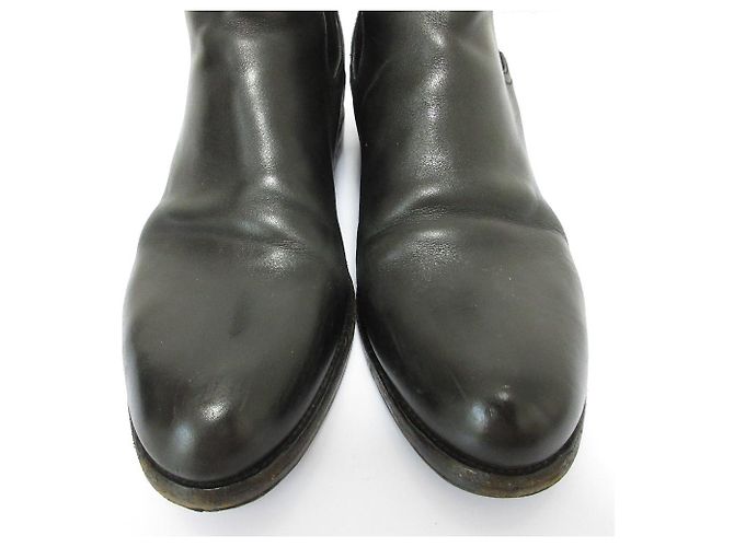 Prada Leder Chelsea Boots Schwarz - Ansicht 10