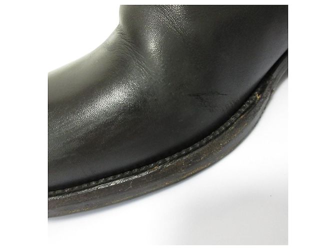Prada Leder Chelsea Boots Schwarz - Ansicht 12