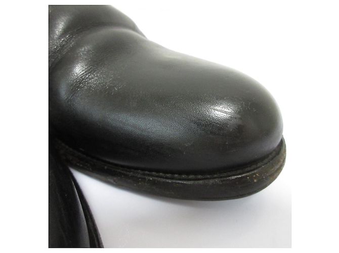 Prada Leder Chelsea Boots Schwarz - Ansicht 13