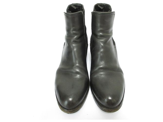 Prada Leder Chelsea Boots Schwarz - Ansicht 2