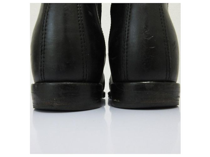 Prada Leder Chelsea Boots Schwarz - Ansicht 9