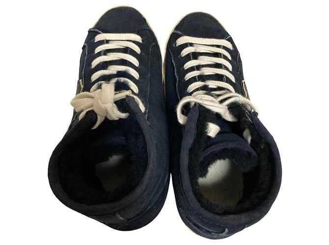 Autre Marque Sneakers alte in shearling Philippe Model Blu Blu navy - vista 4