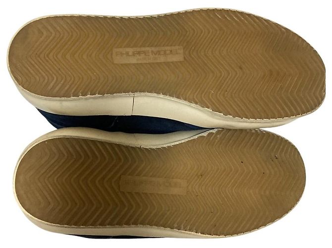Autre Marque Sneakers alte in shearling Philippe Model Blu Blu navy - vista 6