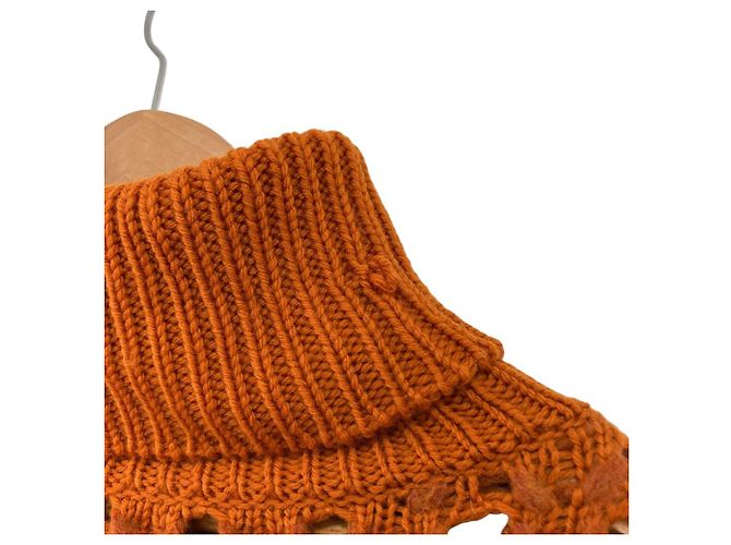 Autre Marque EPOCA Alpaka-Mix Strickpullover Orange - Ansicht 9