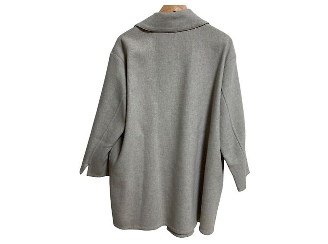 Autre Marque Abrigo de doble tejido Merino 45R Castaño - vista 2