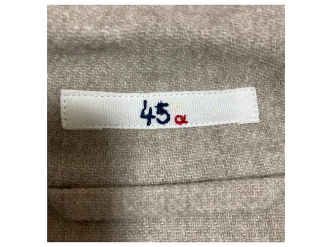 Autre Marque Abrigo de doble tejido Merino 45R Castaño - vista 5