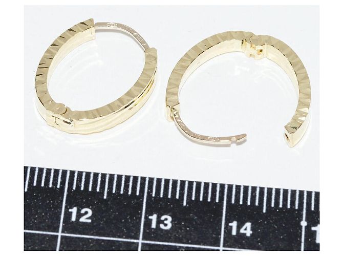 Autre Marque Au750 Ohrringe Golden - Ansicht 3