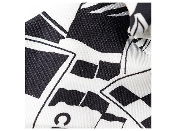 Timeless Chanel Coco Mark Seidenscrunchie Schwarz - Ansicht 3
