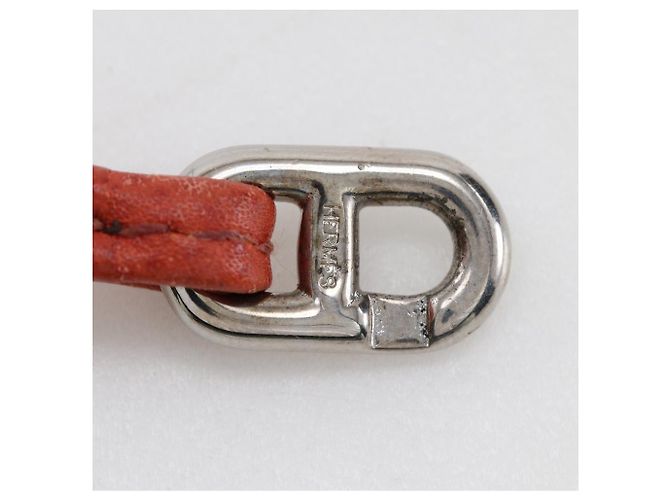 Bolsito de cuero Vespa Hermès Naranja - vista 12