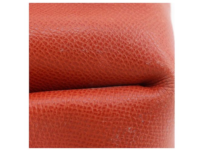 Bolsito de cuero Vespa Hermès Naranja - vista 7