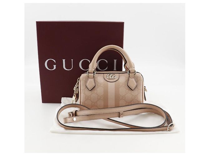 Borsa 2 in 2 Gucci Ophidia GG Supreme Rosa - vista 10