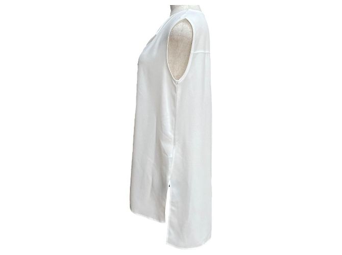 Autre Marque Blusa sin mangas con cuello abierto STYLE DELI Blanco - vista 2