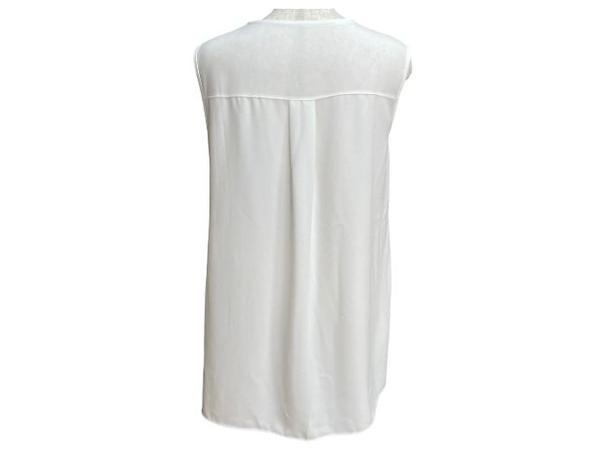 Autre Marque Blusa sin mangas con cuello abierto STYLE DELI Blanco - vista 3