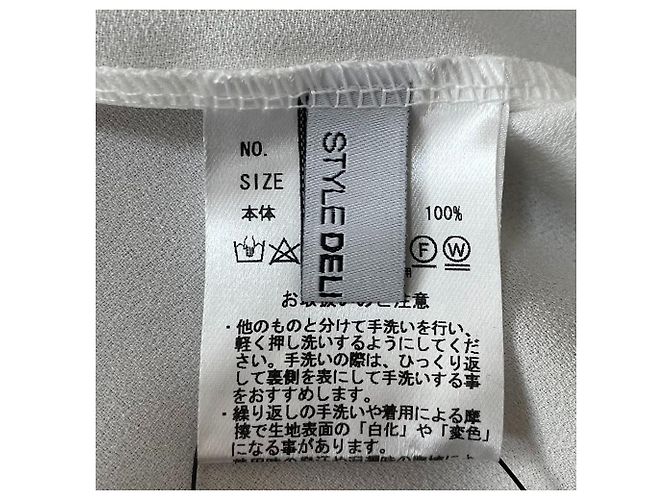 Autre Marque Blusa sin mangas con cuello abierto STYLE DELI Blanco - vista 4