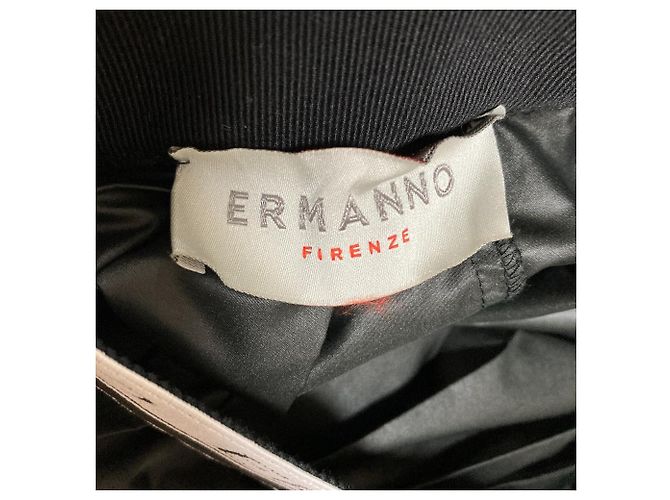 Autre Marque Falda larga plisada de encaje Ermanno Scervino Negro - vista 6