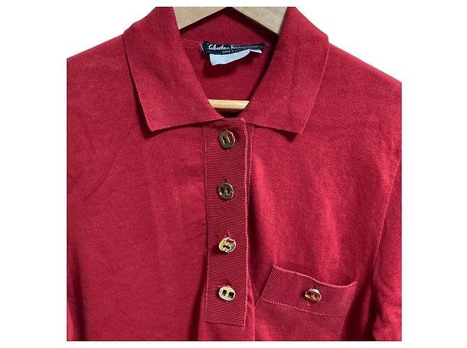 Conjunto de Top 2way de Punto Salvatore Ferragamo Roja - vista 8