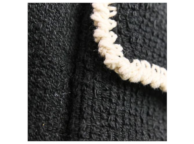 Timeless Chanel Fransen-Tweedkleid Schwarz - Ansicht 15