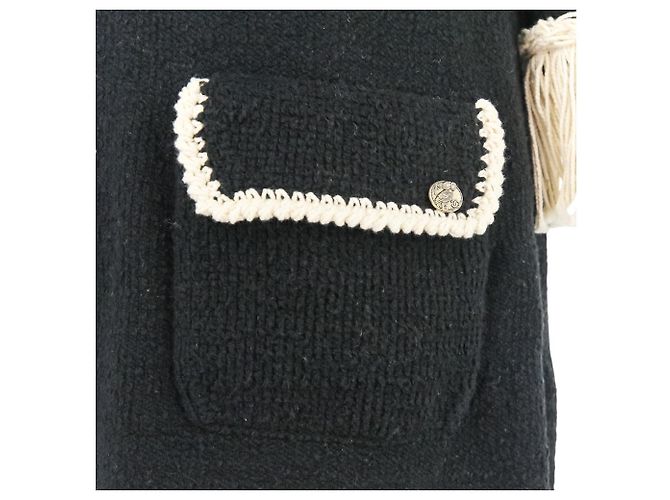 Timeless Chanel Fransen-Tweedkleid Schwarz - Ansicht 16