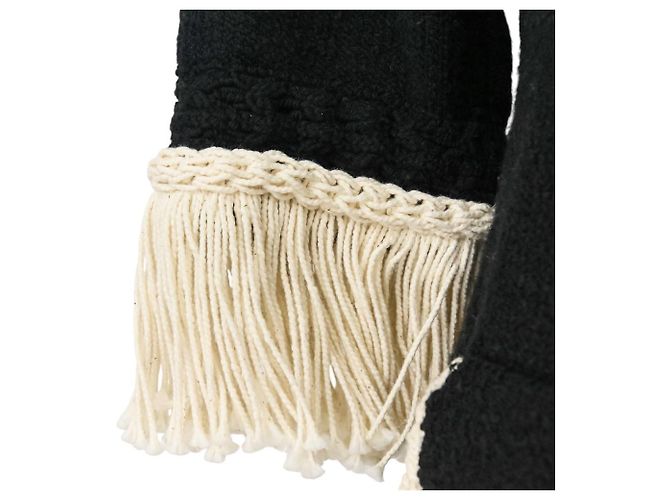 Timeless Chanel Fransen-Tweedkleid Schwarz - Ansicht 19