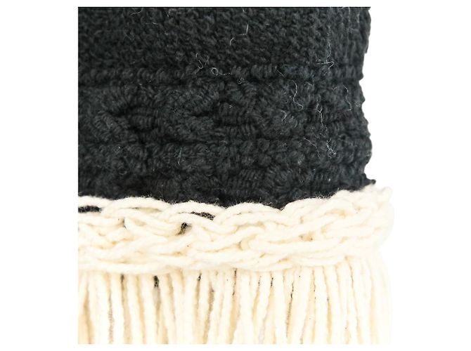 Timeless Chanel Fransen-Tweedkleid Schwarz - Ansicht 20